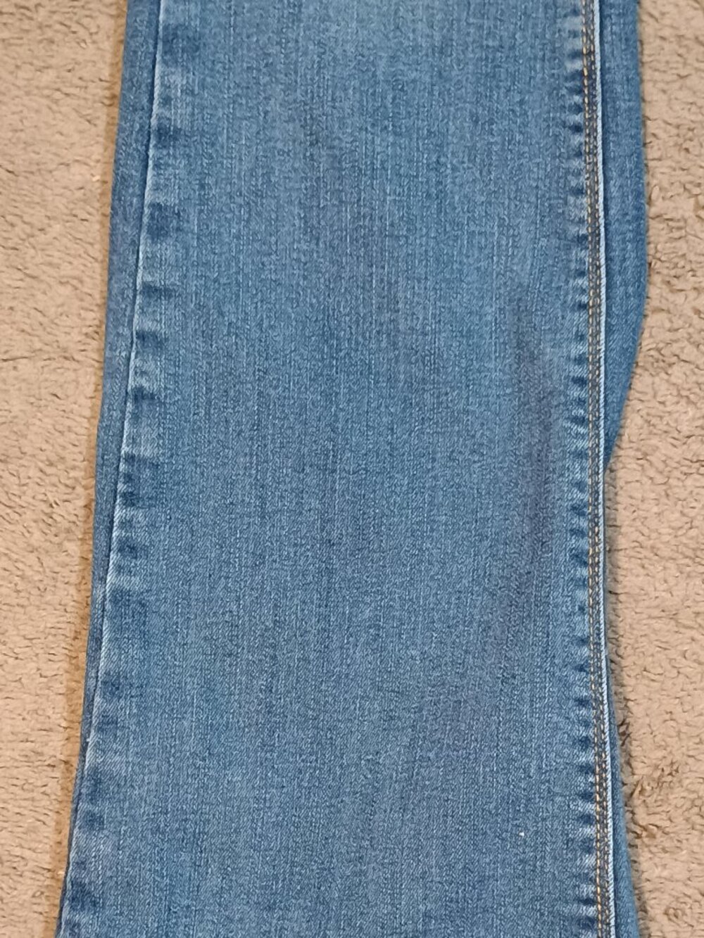 American Eagle/Artist Jeans/Womens 8 Long Blue Low Rise Flare Bootcut Y2K Festiv - Picture 5 of 11